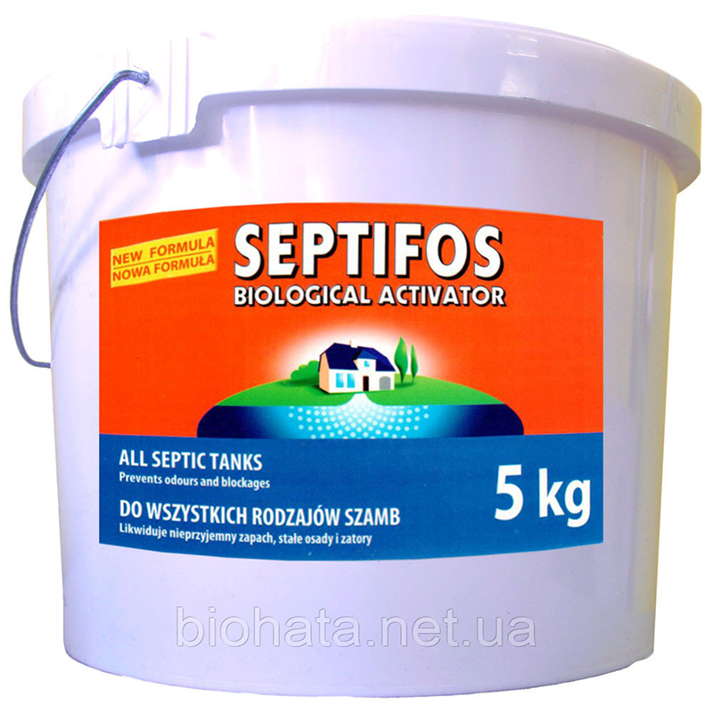 Біопрепарат Septifos Vigor для вигрібних ям та септиків 5 кг